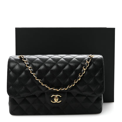 Chanel Caviar Quilted Jumbo Double Flap Black 11 of 11