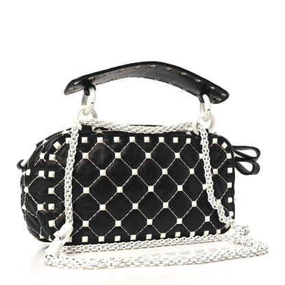 Valentino Garavani Lambskin Free Rockstud Spike Camera Bag Black 3 of 10