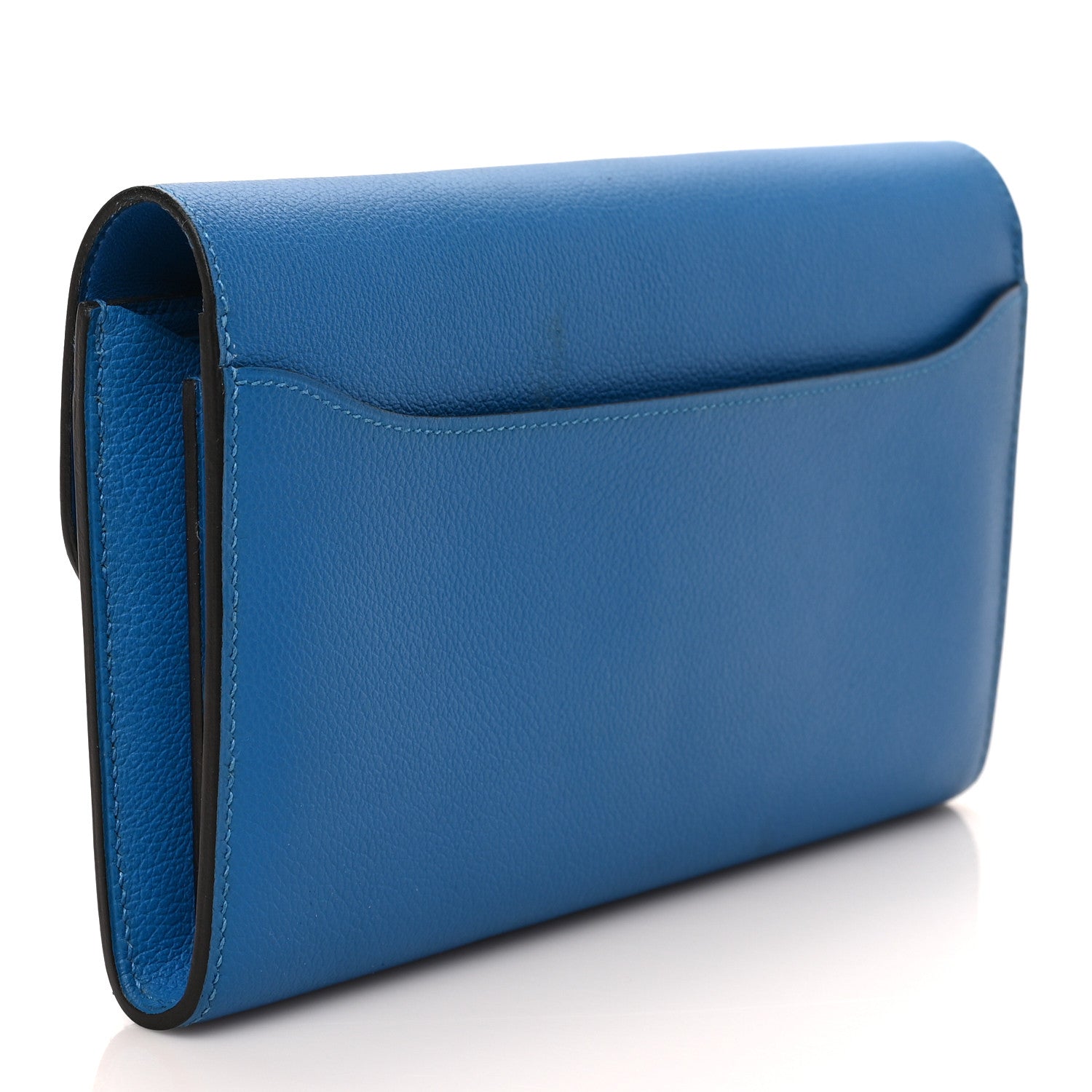 Hermes Evercolor Constance Long Wallet Bleu Zellige 3 of 7