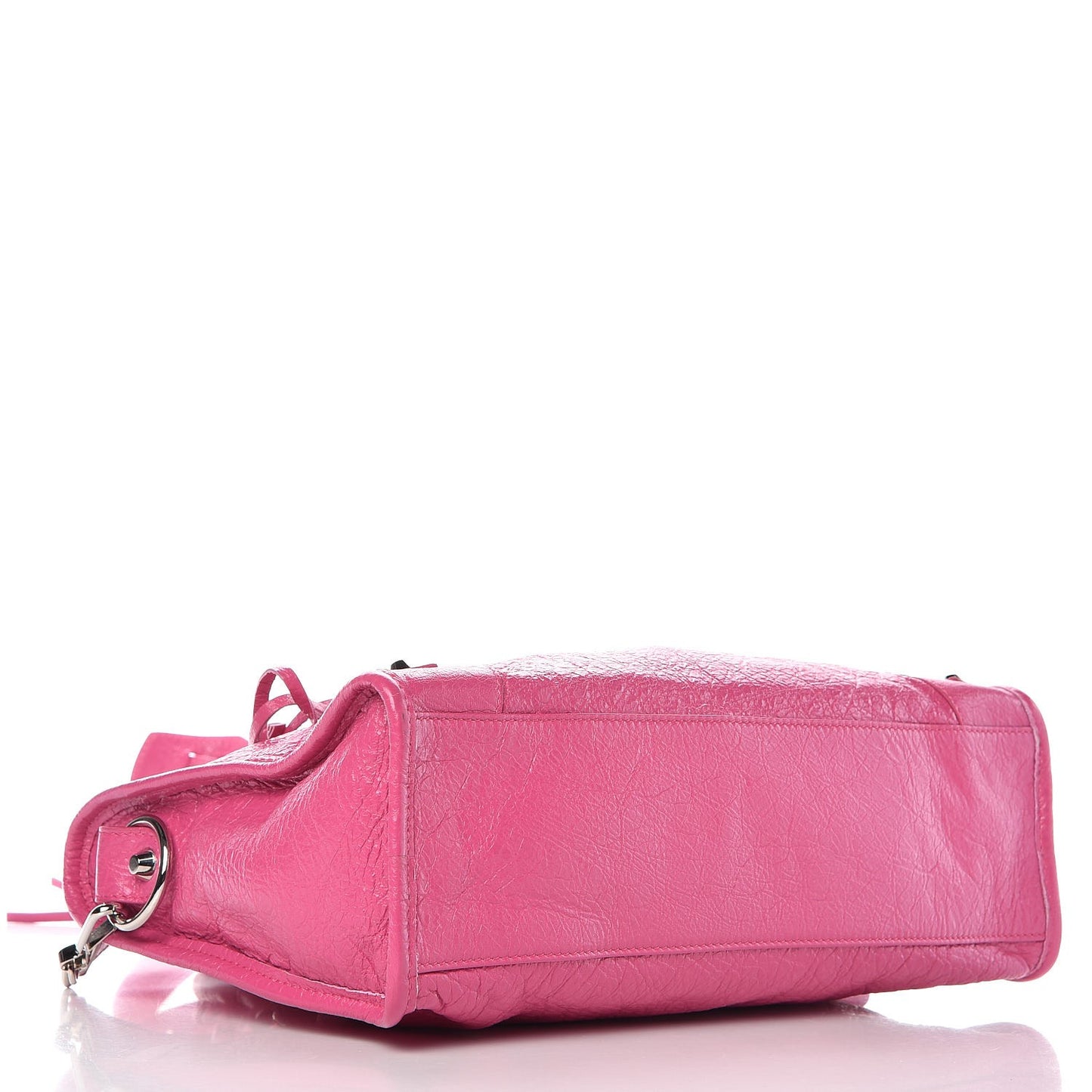 Agneau Classic Silver Hardware S City Rose Flamingo