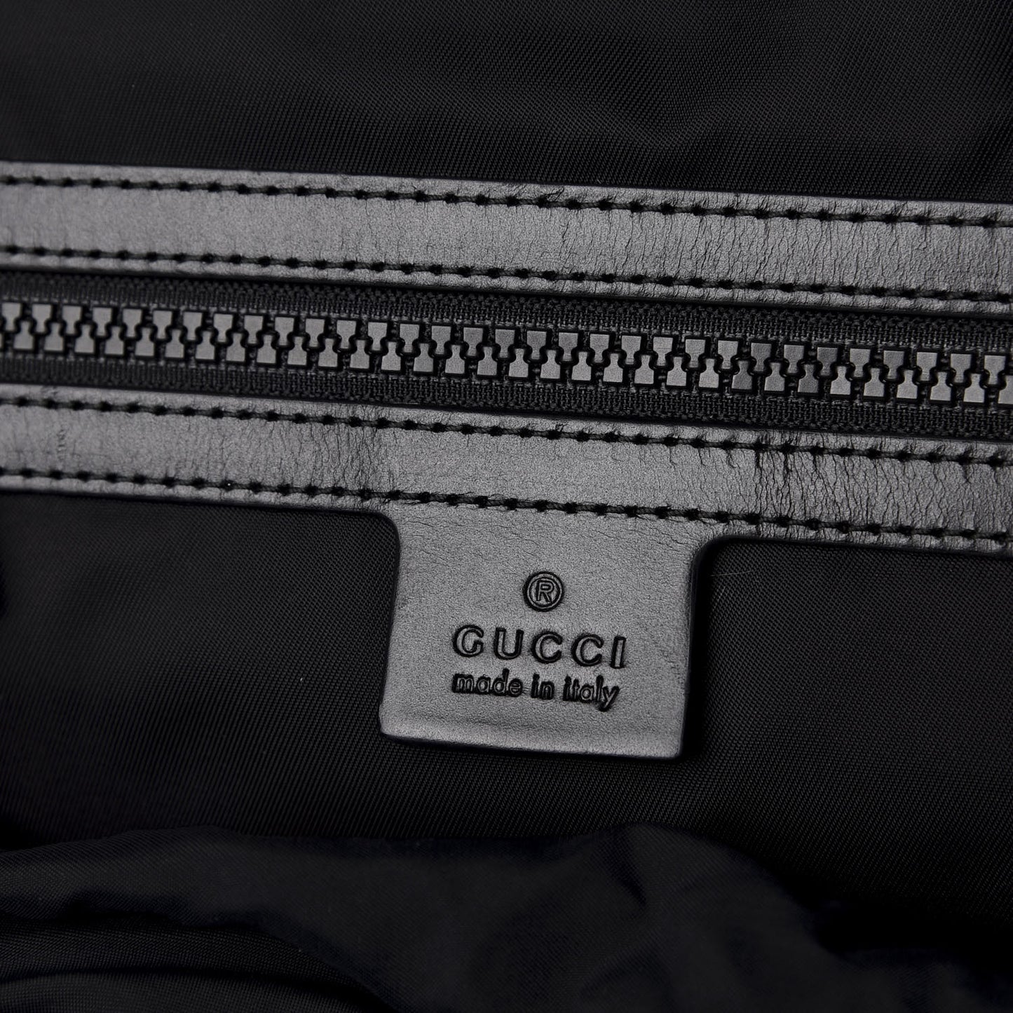 Techno Canvas Web L'Aveugle Par Amour Embroidered Double Buckle Backpack Black