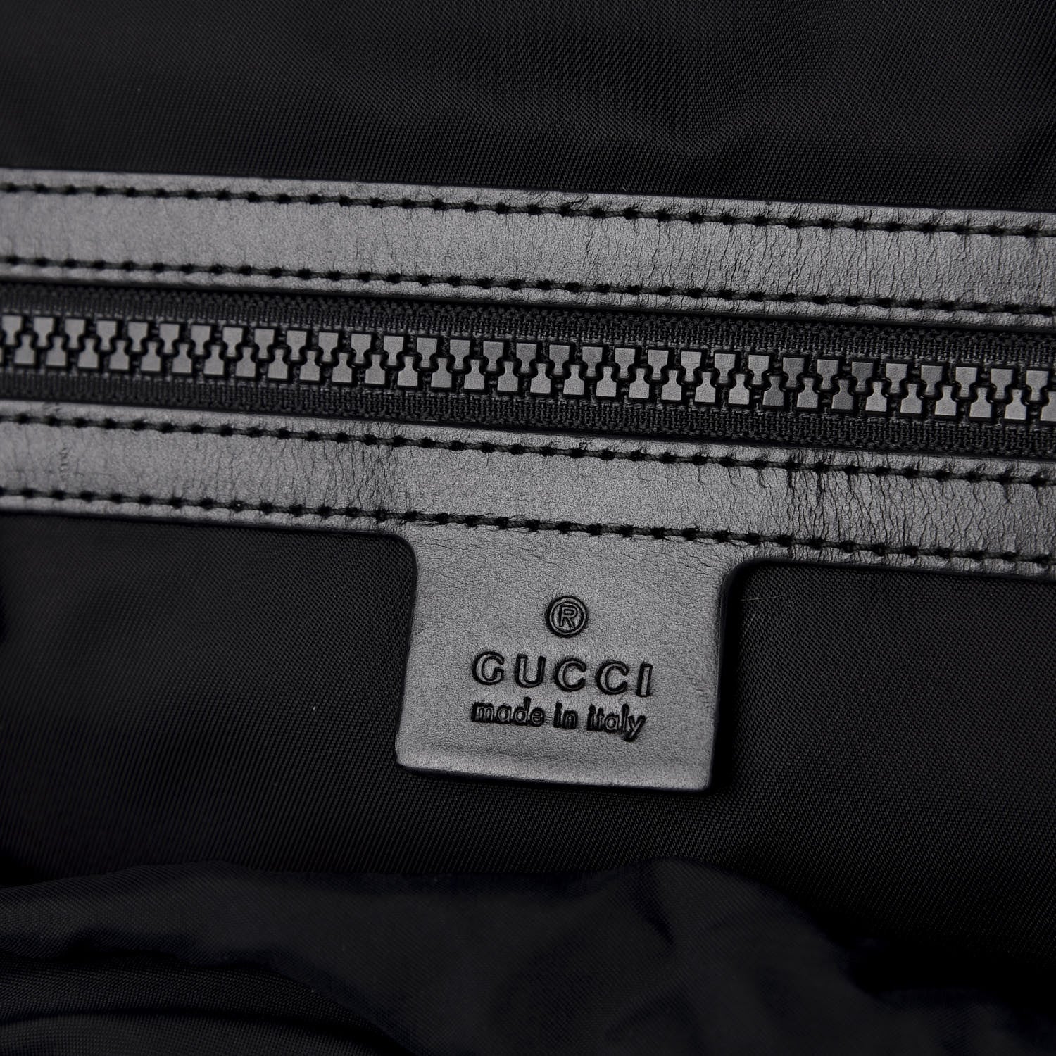 Gucci Techno Canvas Web L'Aveugle Par Amour Embroidered Double Buckle Backpack Black 7 of 9