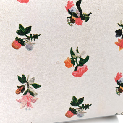 Saint Laurent Calfskin Prairie Flower Printed Small Classic Monogram Kate Satchel White 14 of 16