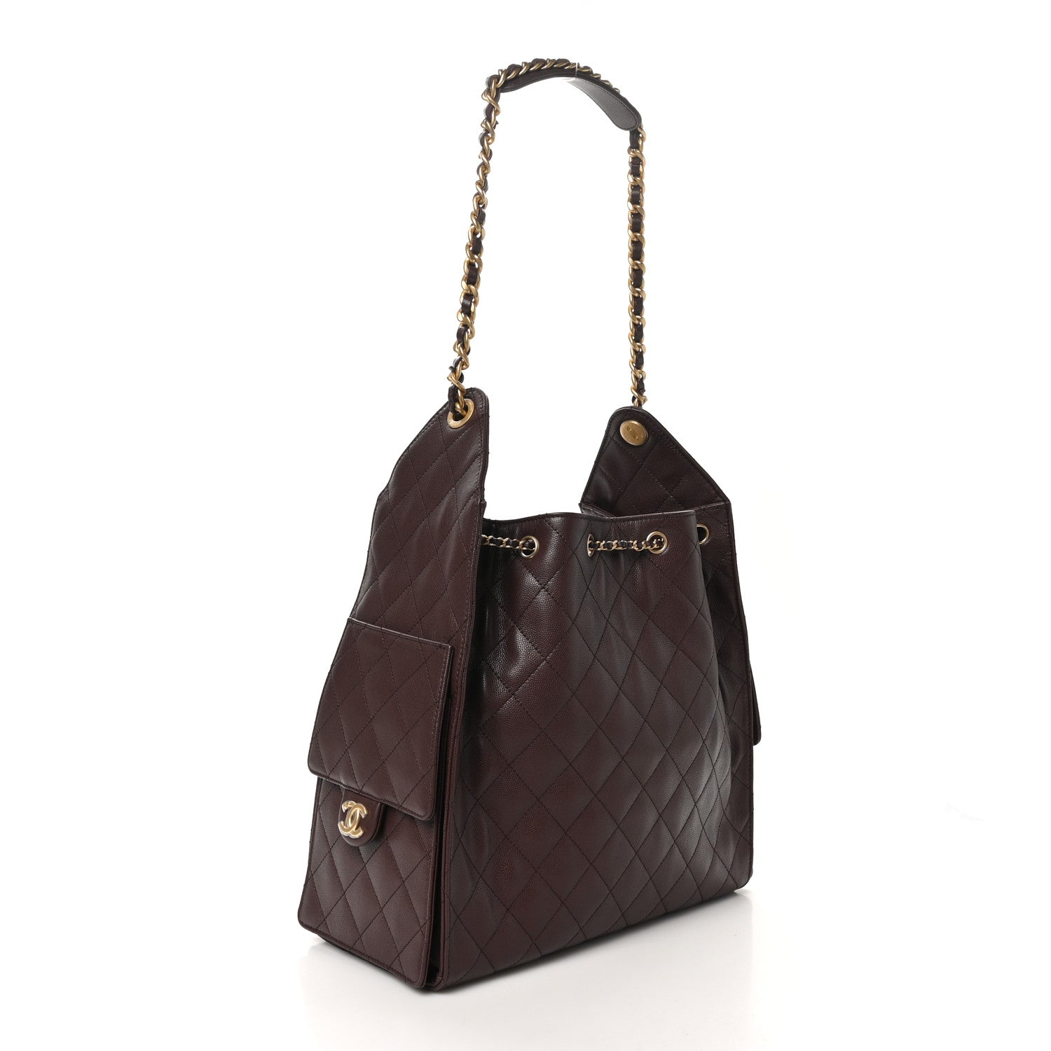 Chanel Caviar Quilted Medium Chanel 25 Handbag Dark Brown 4 of 11