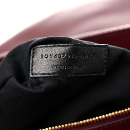 Saint Laurent Calfskin Y Quilted Monogram Large Loulou Chain Satchel Palissandre 7 of 11