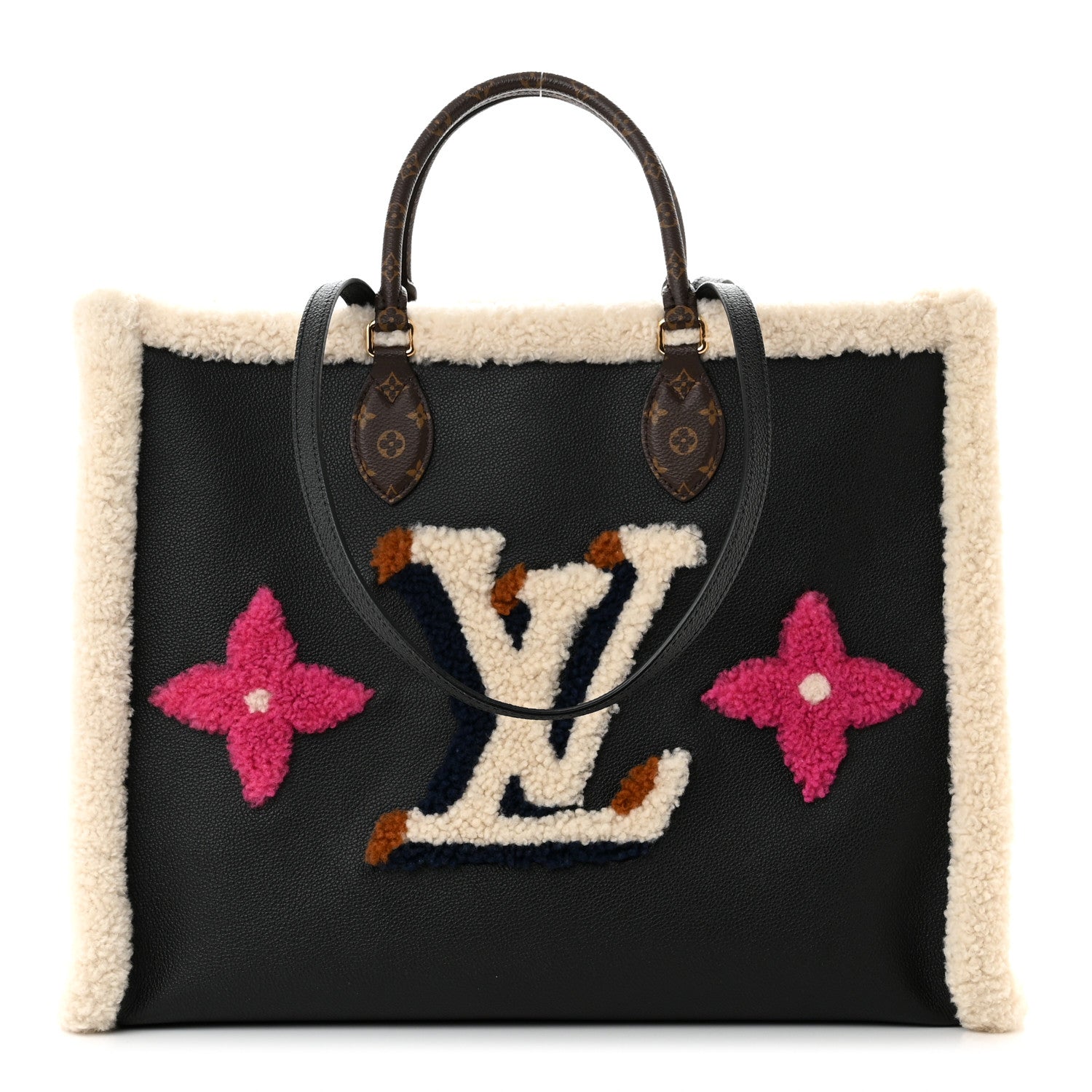 Louis Vuitton Calfskin Monogram Teddy Onthego GM Black 1 of 10