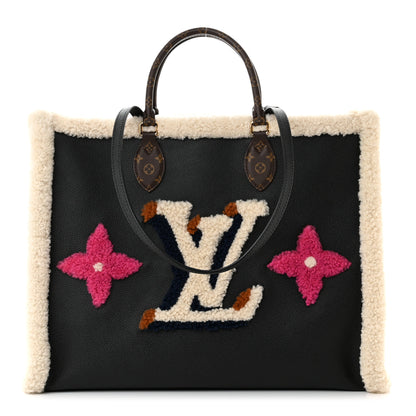 Louis Vuitton Calfskin Monogram Teddy Onthego GM Black 1 of 10