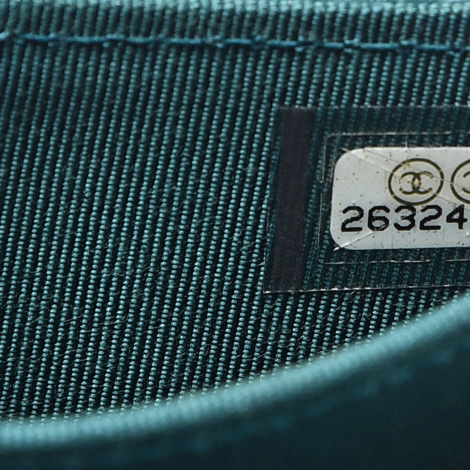 Chanel Caviar Quilted Card Holder Wallet Dark Turquoise 8 of 9