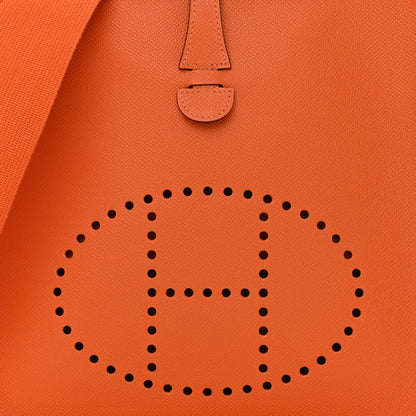 Hermes Epsom Evelyne III PM Orange 8 of 10