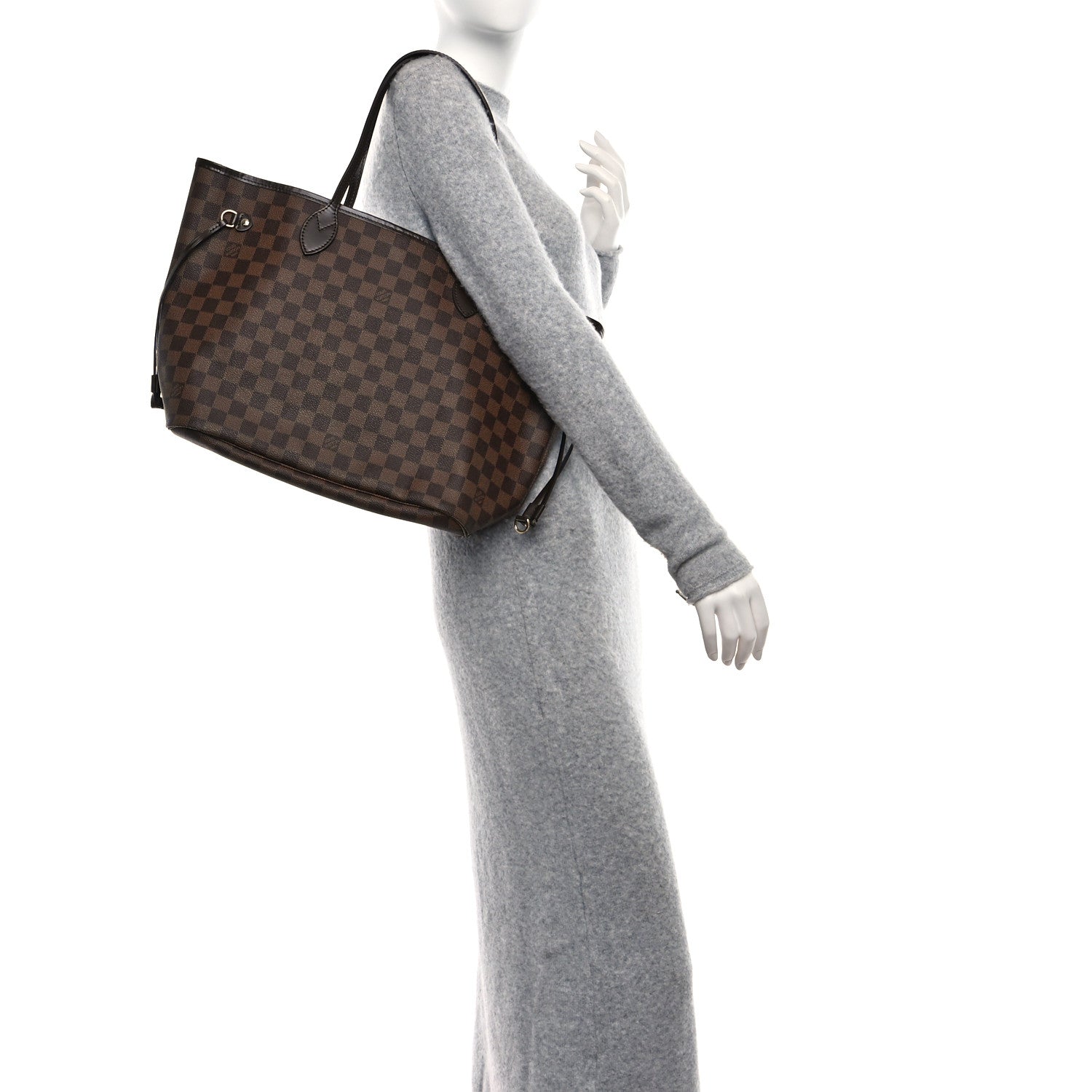 Louis Vuitton Damier Ebene Neverfull MM 2 of 9