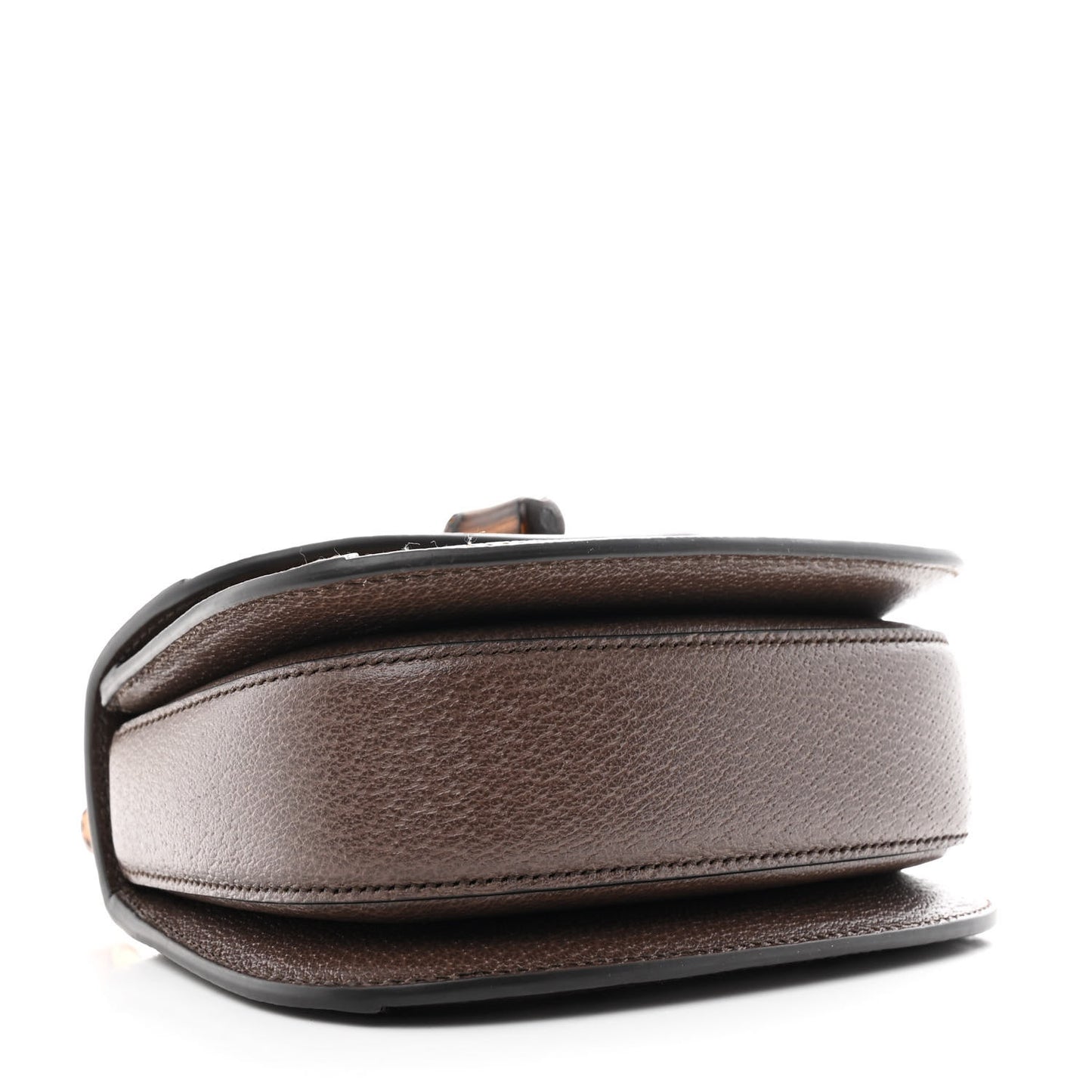 Monogram Jumbo GG Textured Dollar Calfskin Web Mini Bamboo 1947 Top Handle Bag Camel Ebony New Acero