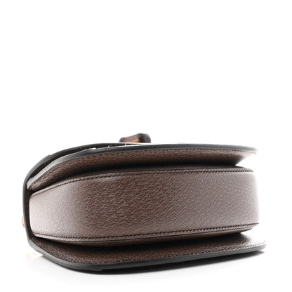 Gucci Monogram Jumbo GG Textured Dollar Calfskin Web Mini Bamboo 1947 Top Handle Bag Camel Ebony New Acero 3 of 10
