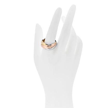 Cartier 18K Pink Yellow White Gold Large Trinity Ring 62 10 2 of 5