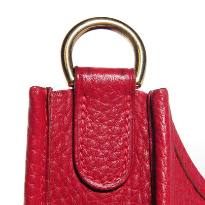 Hermes Taurillon Clemence Evelyne GM Rouge H 12 of 15