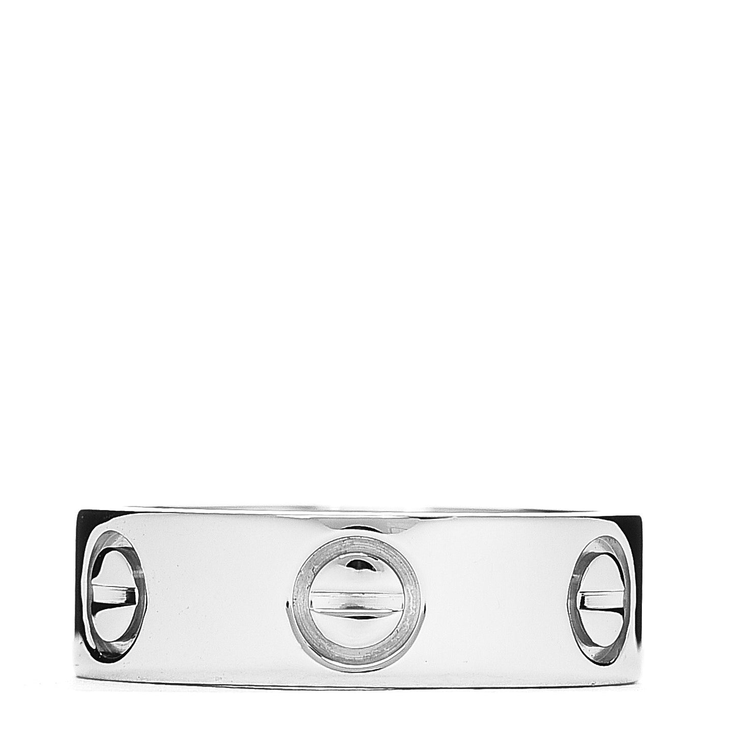 Platinum 5.5mm LOVE Ring 49 4.75