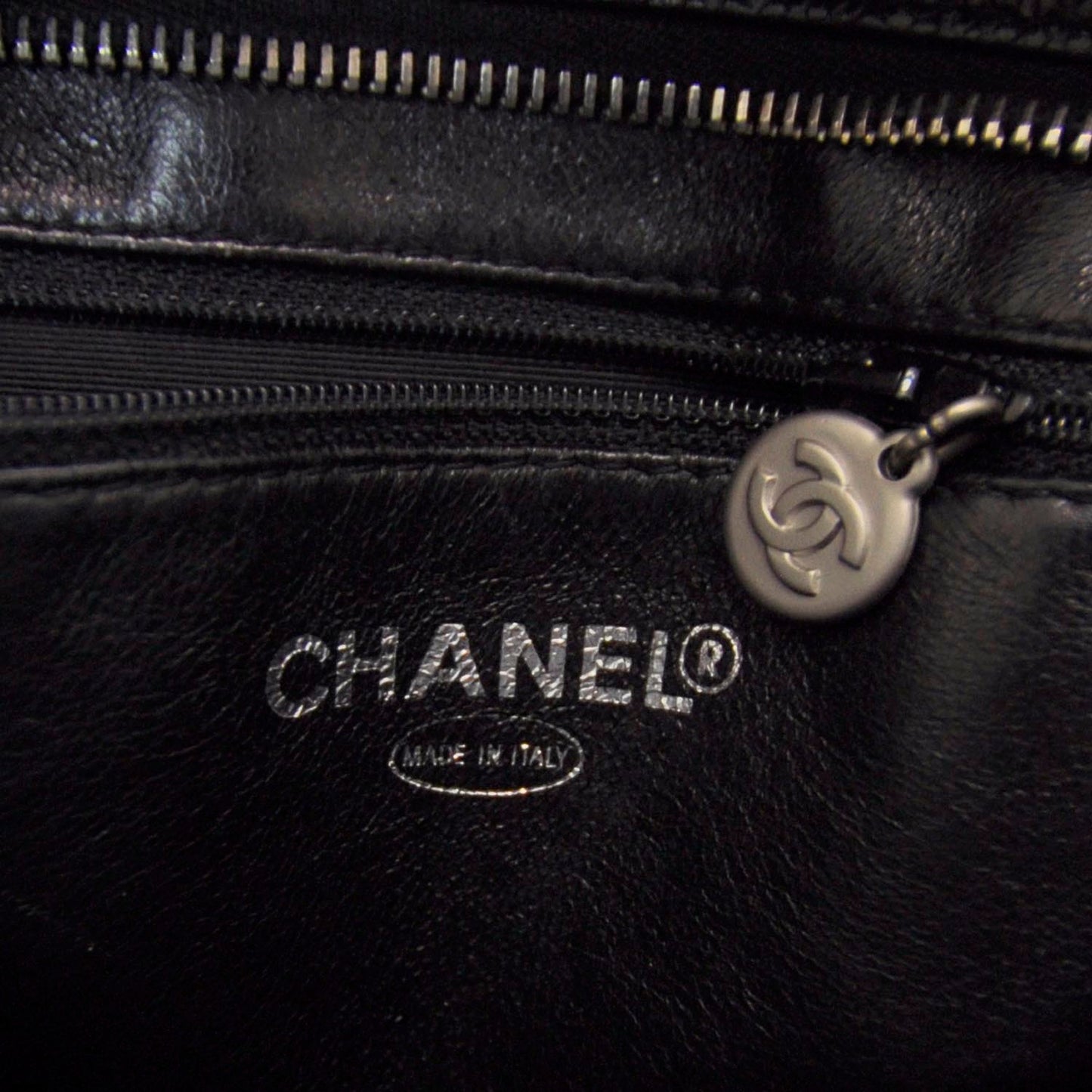 Caviar Quilted Medallion Tote Black