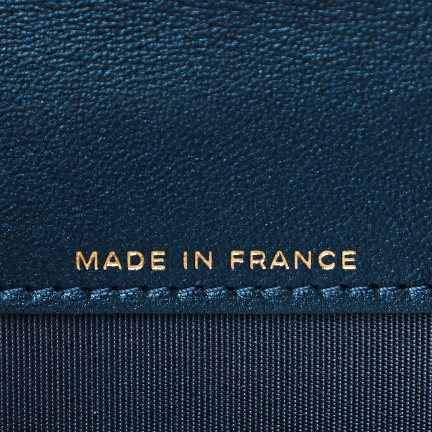 Chanel Metallic Lambskin Quilted Boy Flap Card Holder Blue 7 of 12