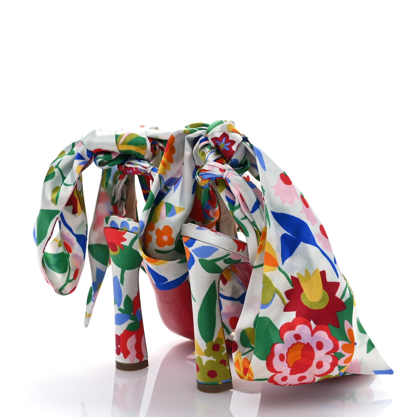 Crepe Satin Bloomy Crosse Du Desert 100 Sandals 36 Multicolor