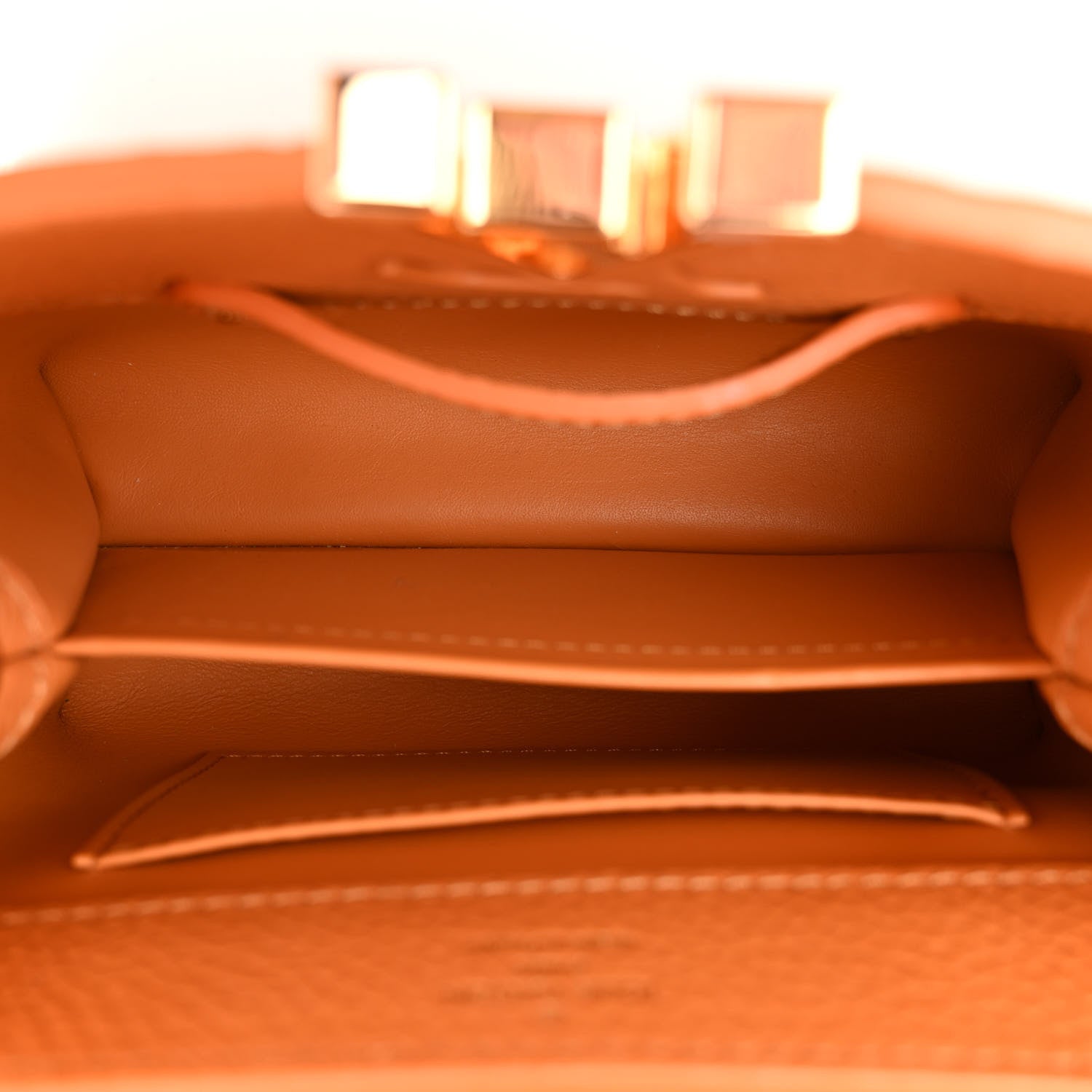 Louis Vuitton Taurillon Mini Capucines Safran Imperial 5 of 10