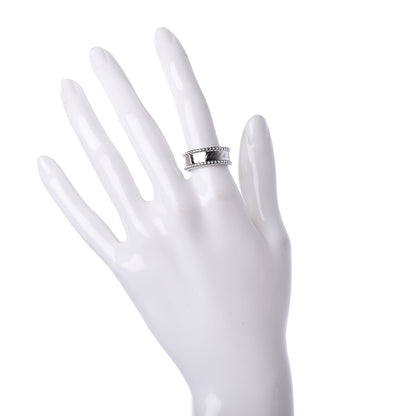 Van Cleef & Arpels 18K White Gold Perlee Signature Ring 53 6.5 2 of 5