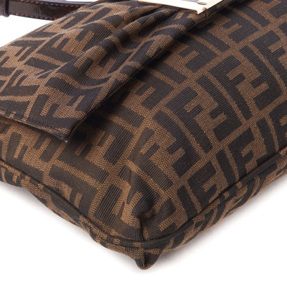 Fendi Zucca Patent Large Mia Shoulder Flap Tobacco 6 of 9