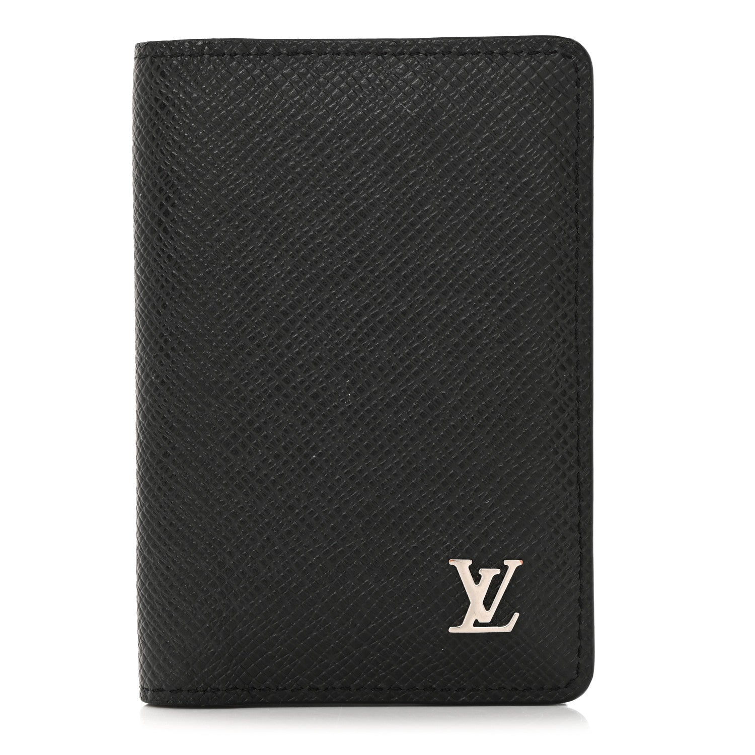 Louis Vuitton LOUIS VUITTON Taiga Pocket Organizer NM Black 1 of 7