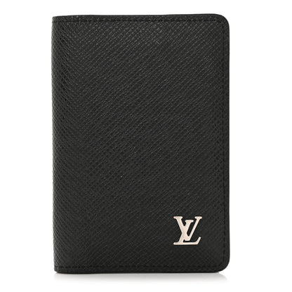 Louis Vuitton LOUIS VUITTON Taiga Pocket Organizer NM Black 1 of 7