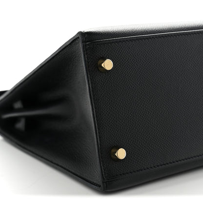 Hermes Epsom Kelly Sellier 28 Black 8 of 11