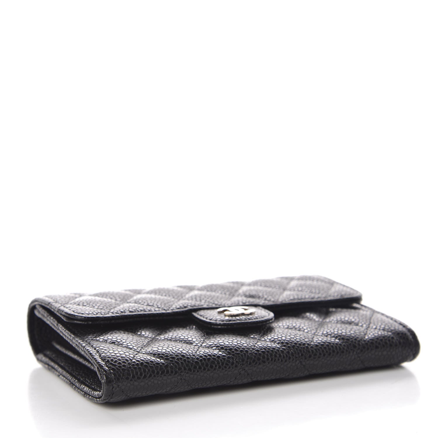 Chanel Caviar Quilted Medium Flap Wallet Black 4 of 11