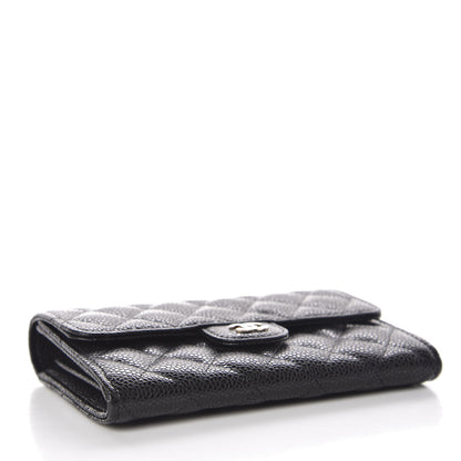 Chanel Caviar Quilted Medium Flap Wallet Black 4 of 11
