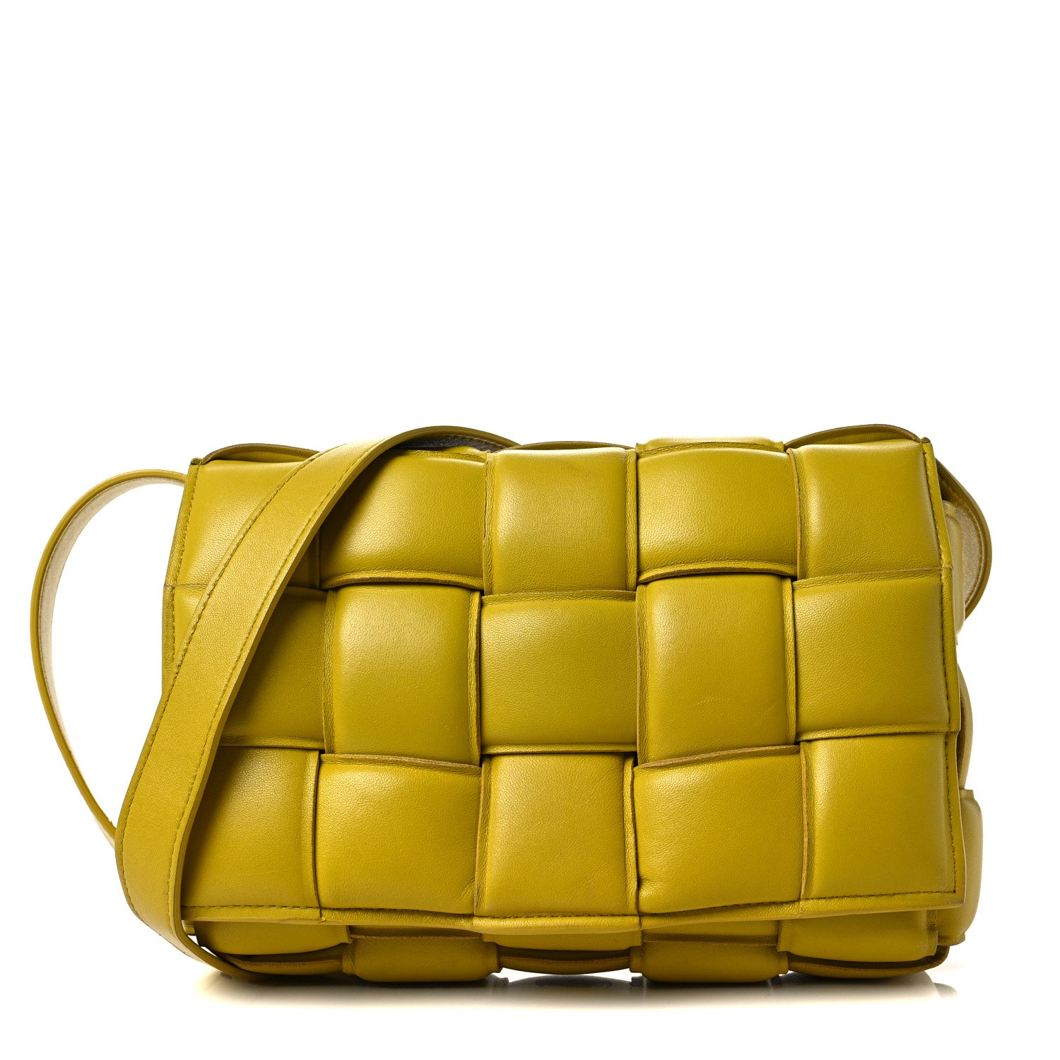 Bottega Veneta Nappa Maxi Intreccio Padded Cassette Crossbody Bag Buttercup 1 of 7