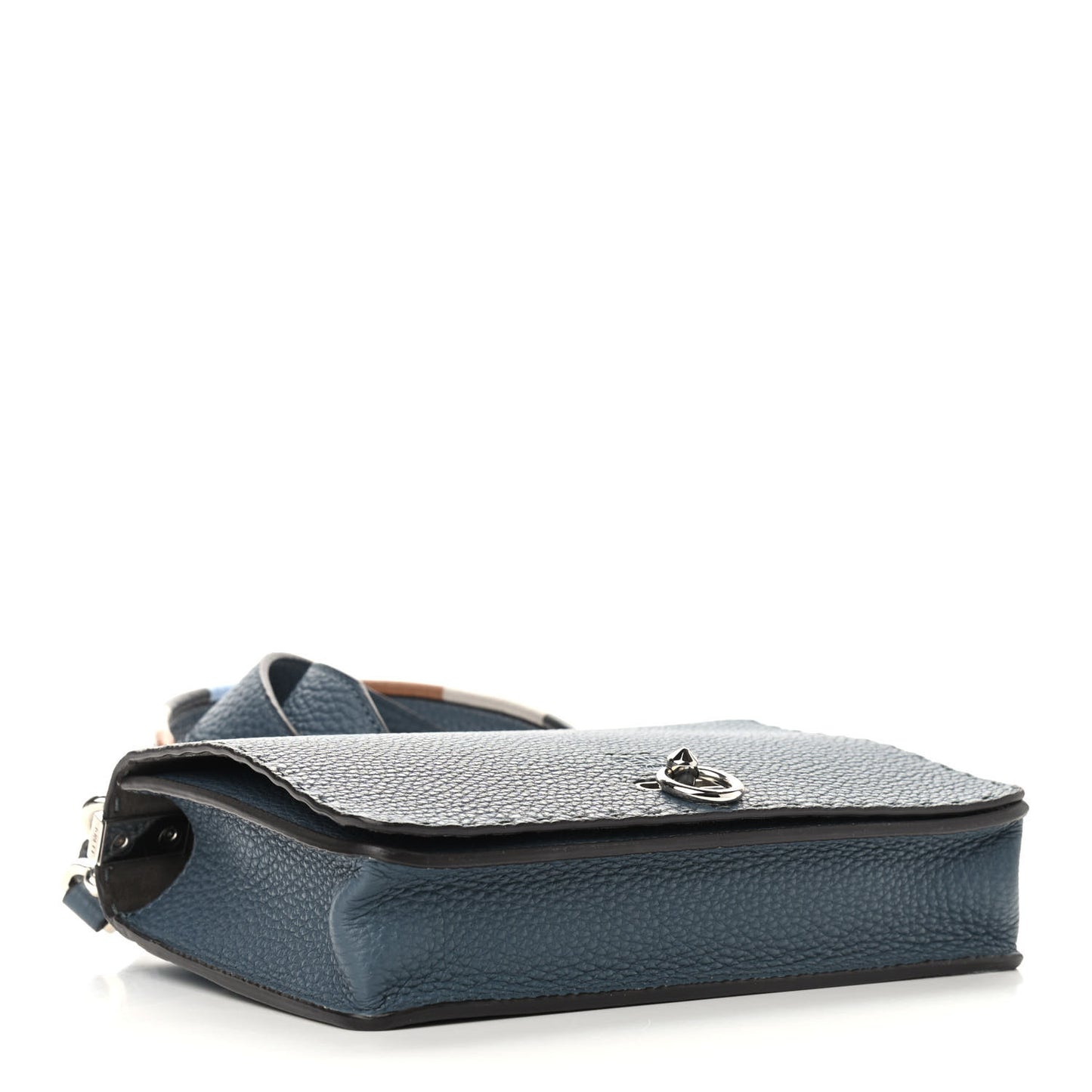 Cuoio Romano Selleria Piping Messenger Bag Tempesta Multicolor