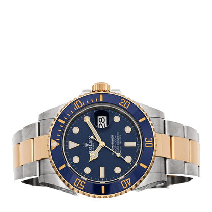 Rolex Stainless Steel 18K Yellow Gold 41mm Submariner Date Watch Royal Blue 126613LB 2 of 5