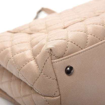 Chanel Caviar Quilted Medium Coco Handle Flap Light Beige 10 of 12