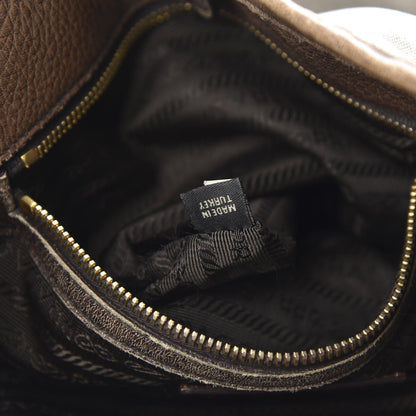 Prada Jacquard Logo Tote Bruciato Cera 7 of 21