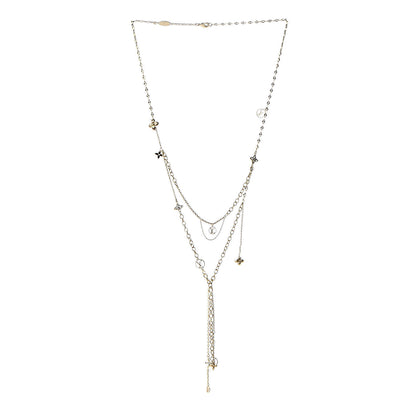 Louis Vuitton Strass Blooming Sautoir Layered Necklace Gold 3 of 5