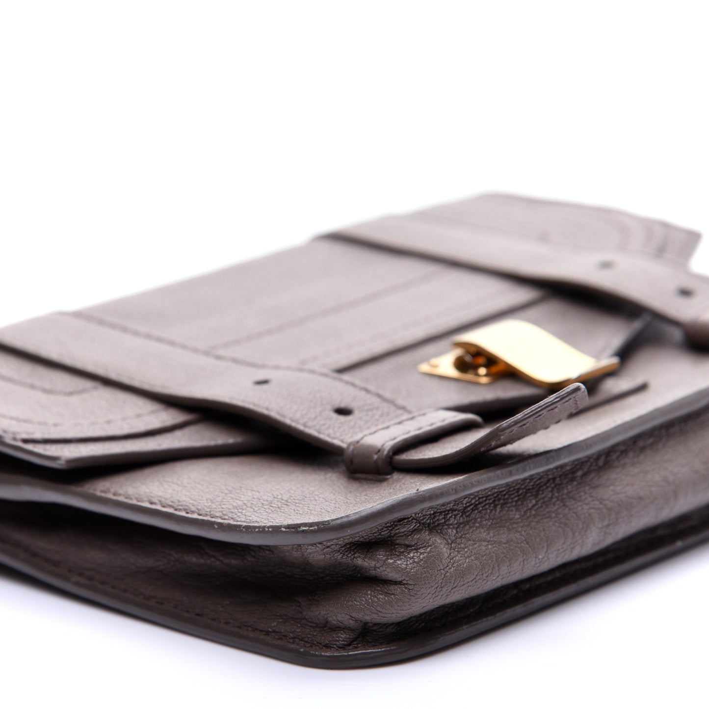 Lambskin PS1 Large Chain Wallet Smoke