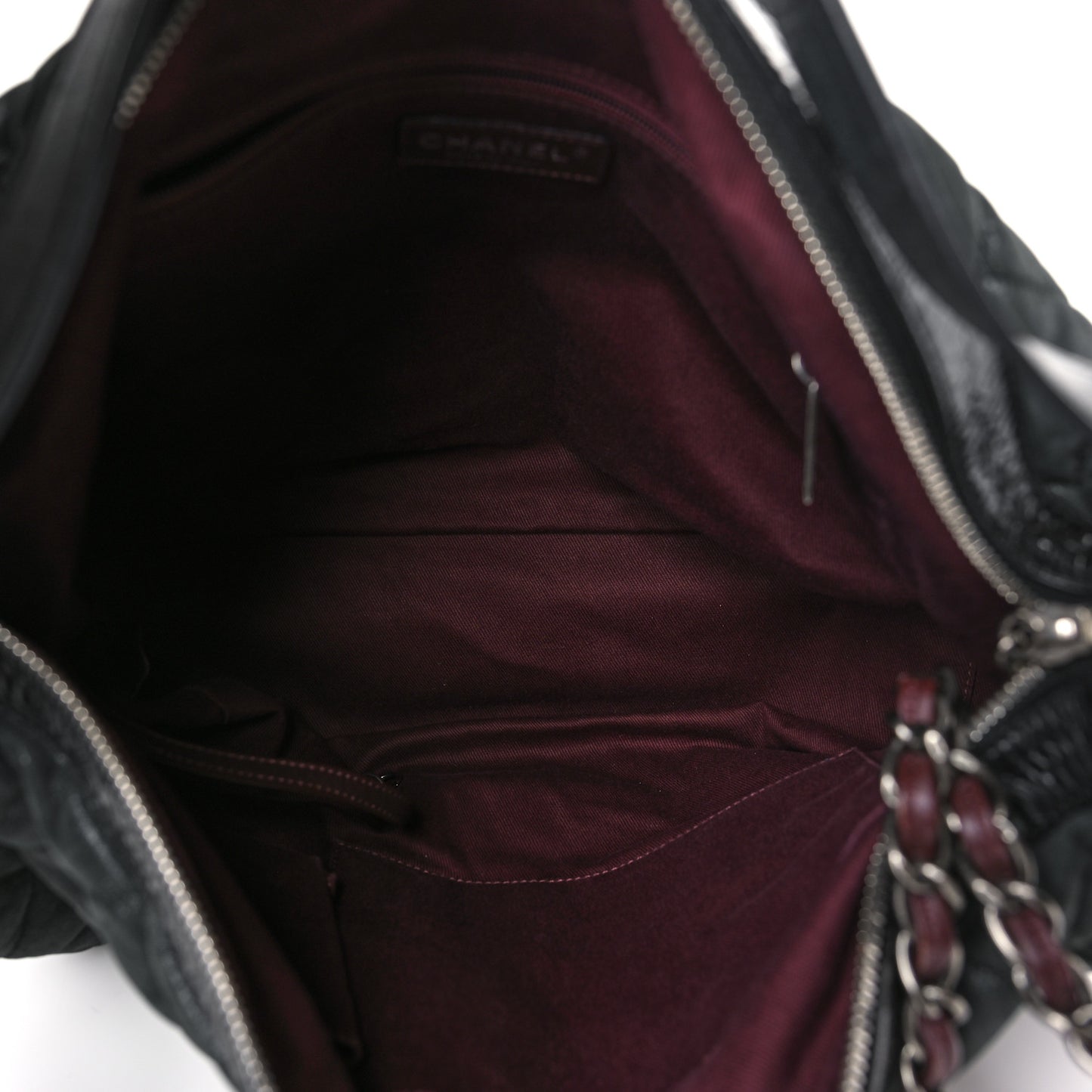 Iridescent Calfskin Quilted Coco Daily Black