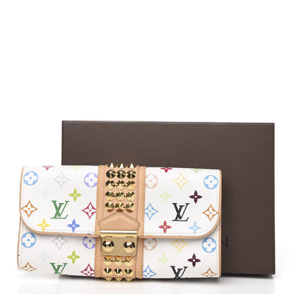 Louis Vuitton Monogram Multicolor Courtney Clutch White 9 of 9