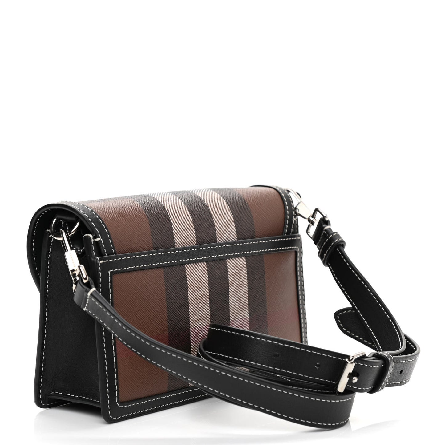 E-Canvas Giant Check Oscar Crossbody Dark Birch