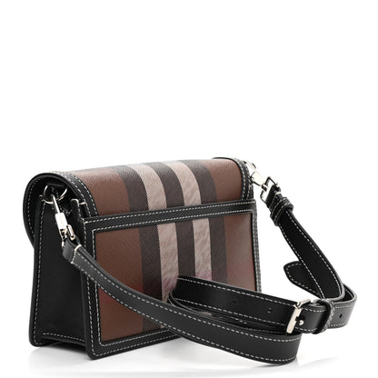 Burberry E-Canvas Giant Check Oscar Crossbody Dark Birch 3 of 8