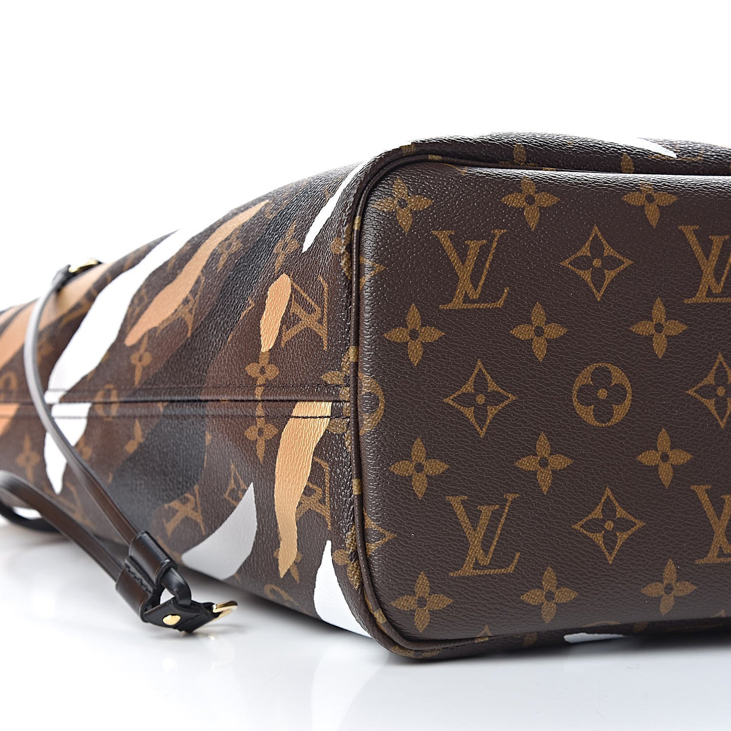 X LOL Monogram Neverfull MM Gold Silver