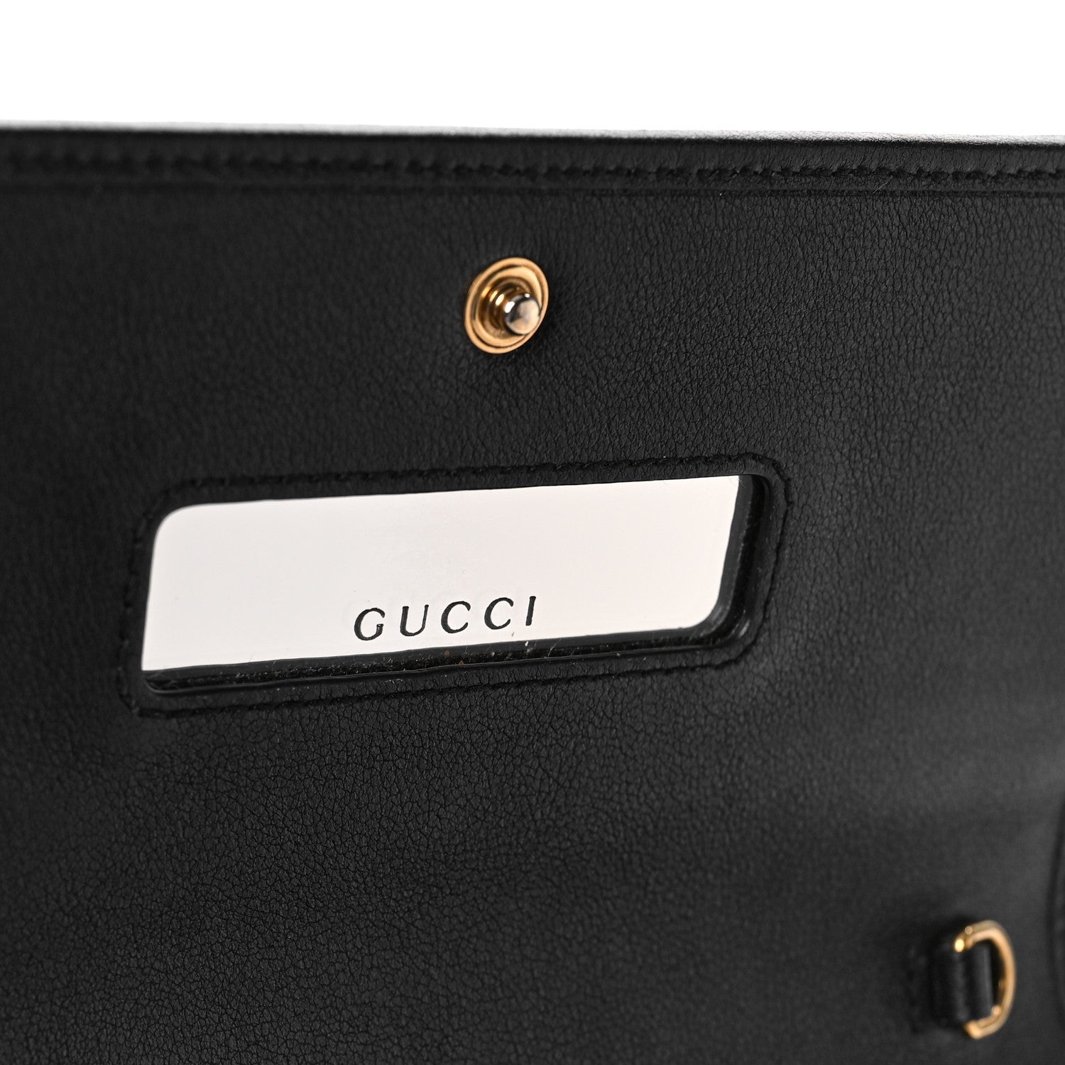 Gucci Wonka Grain Calfskin Diana Chain Wallet Black 6 of 10