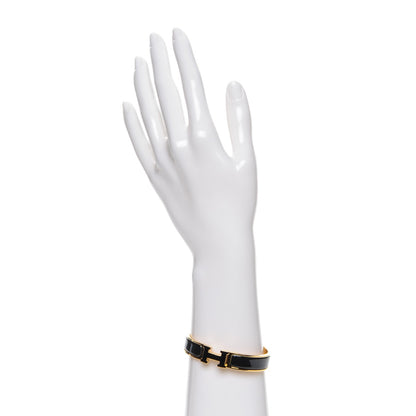Hermes Enamel Narrow Clic Clac H Bracelet PM Black 2 of 6