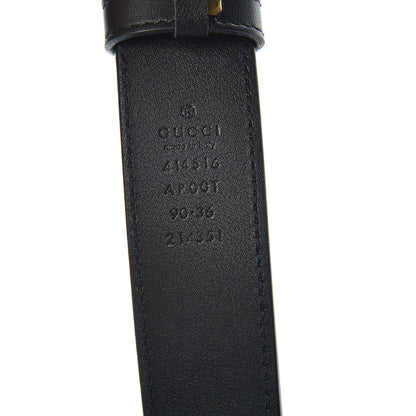 Gucci Calfskin Double G 30mm Belt 90 36 Black 4 of 6