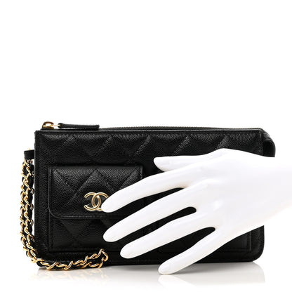 Chanel Caviar Quilted Polly Pocket Pouch Black 2 of 7