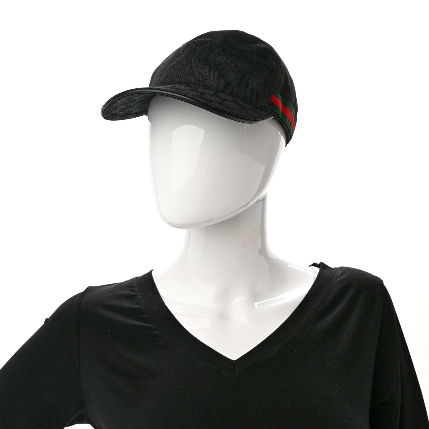 Gucci Monogram Web Baseball Hat M Black 2 of 10