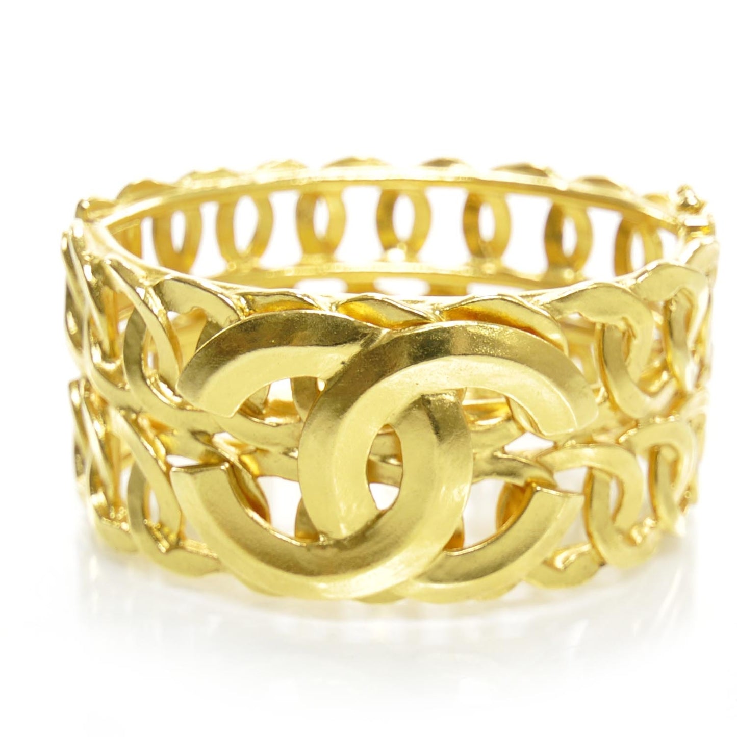 CC Wide Bracelet Gold