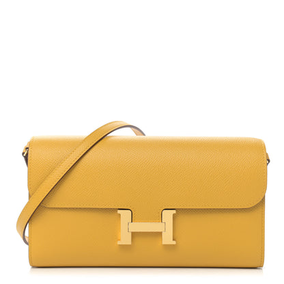 Hermes Epsom Constance Long Wallet To Go Jaune Ambre 1 of 4