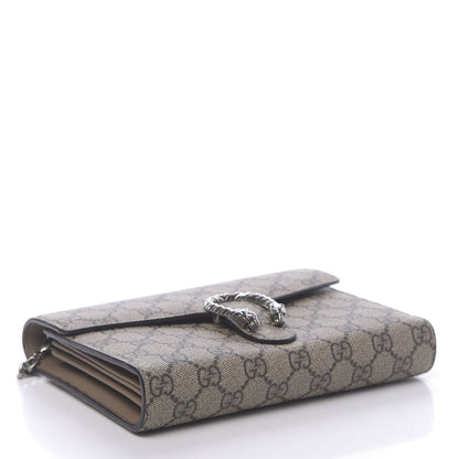 Gucci GG Supreme Monogram Mini Dionysus Chain Wallet Beige Taupe 4 of 10